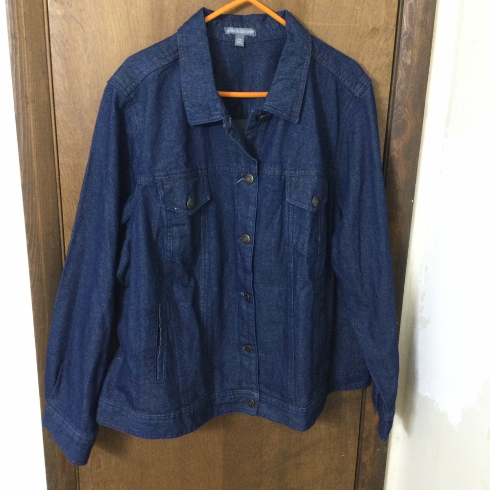 Jessica London Women’s 26W Indigo Denim Jacket